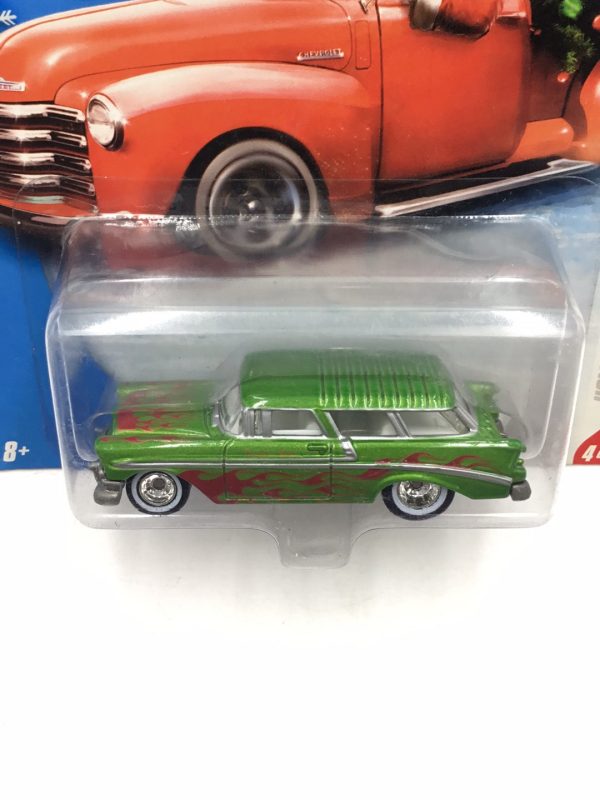 Hot wheels 2008 holiday rods #4 Chevy Nomad real riders NN1 Fashion