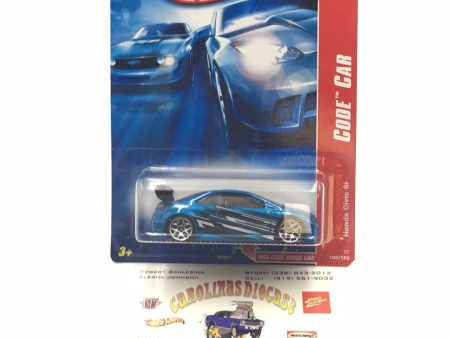 2007 Hot wheels Code Car #16  24 Honda Civic Si with protector For Discount