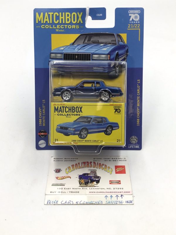 2023 matchbox Collectors #21 1988 Chevy Monte Carlo 21 22 Discount