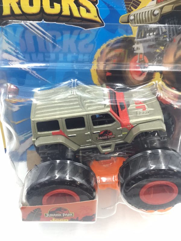 2023 Hot wheels monster Trucks Jurassic Park Jeep Wrangler 6 11 133G Discount