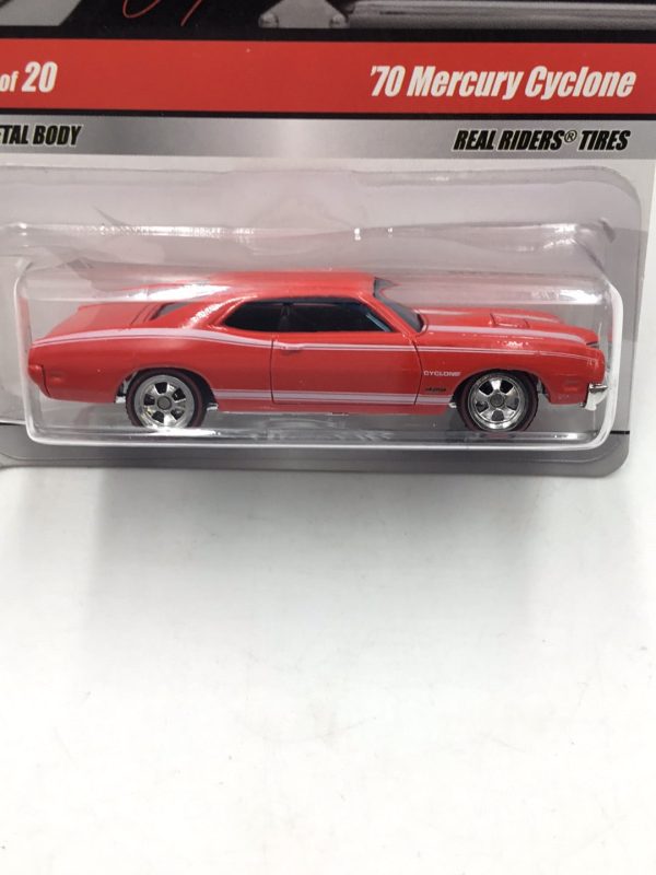 Hot wheels Larrys garage #20 70 mercury Cyclone real riders CC4 For Sale