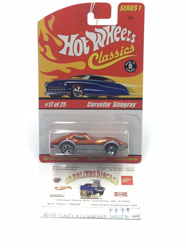 Hot wheels classics series 1 #17 Corvette Stingray (Orange) CC5 Online