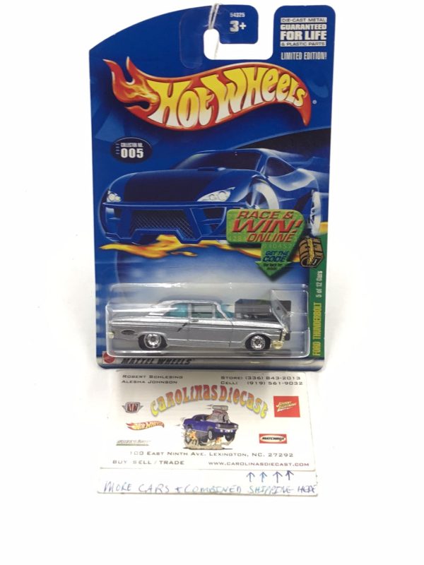 2002 Hot Wheels Treasure Hunt  #5 Ford Thunderbolt rubber tires CC5 For Cheap