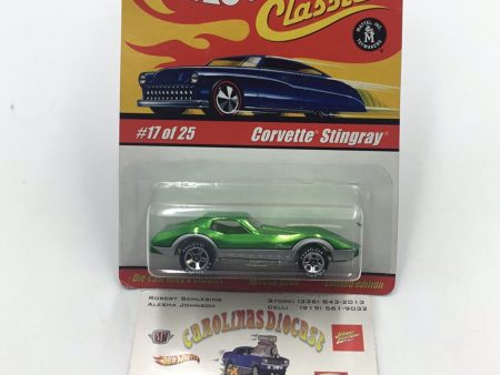 Hot wheels classics series 1 #17 Corvette Stingray 154G Fashion