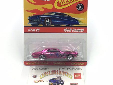 Hot wheels classics series 1 #7 1968 Cougar (pink) KK3 For Sale