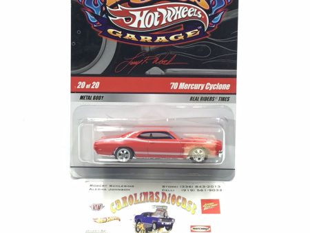 Hot wheels Larrys garage #20 70 mercury Cyclone real riders CC4 For Sale