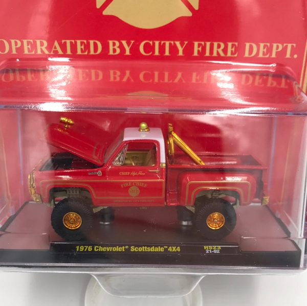 2022 M2 MACHINES 1976  Chevrolet Scottsdale Fire Truck Hobby Exclusive CHASE HS23 For Sale