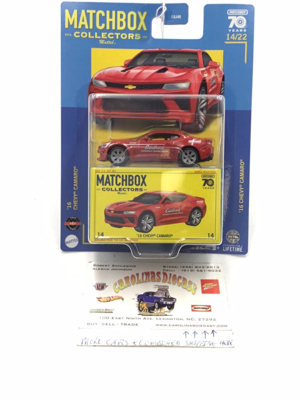 2023 matchbox Collectors #14 16 Chevy Camaro 14 22 Online now