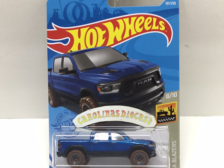 2021 hot wheels E case #101 2020 Ram 1500 Rebel blue US card U4 Online Sale