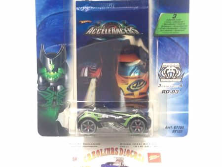 Hot wheels Acceleracers Racing Drones RD-03 3 of 9 Black International card  (Bad card) Hot on Sale