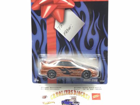 Hot Wheels Happy Birthday Card Honda Civic W protector real riders  VHTF Online now