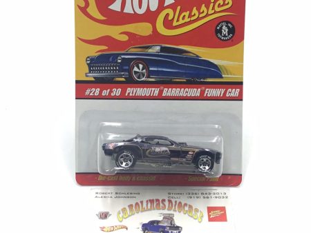 Hot wheels classics series 2 #28 Plymouth Barracuda Funny Car HH1 For Cheap