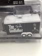 Greenlight Hollywood series Hitch and Tow The Godfather 1972 Chevrolet C10 + 1953 Cadillac Fleetwood Series 60 + Enclosed Trailer 181H Hot on Sale