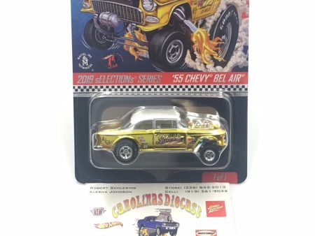 Hot wheels 2019 Selections Series redline club 55 Chevy Bel Air Gasser with protector For Sale