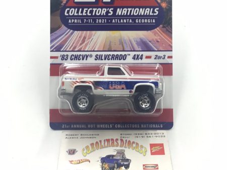 Hot wheels 21st annual collectors nationals 83 Silverado 4x4 1155 5500 Cheap