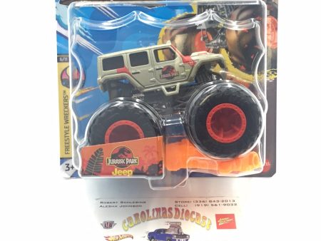 2023 Hot wheels monster Trucks Jurassic Park Jeep Wrangler 6 11 133G Discount