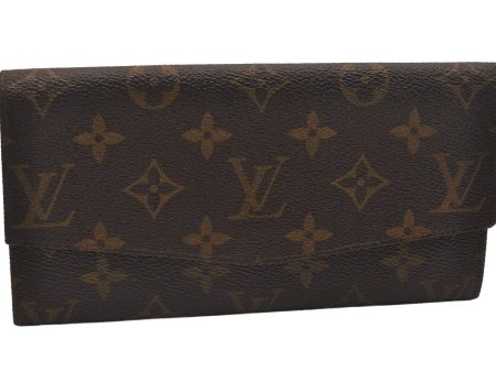 Louis Vuitton Monogram Pochette Porte Monnaie Credit Wallet Old Model Junk 6400J on Sale