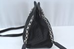 Authentic BOTTEGA VENETA Intrecciomirage Shoulder Bag Nylon Leather Black 6698J Hot on Sale