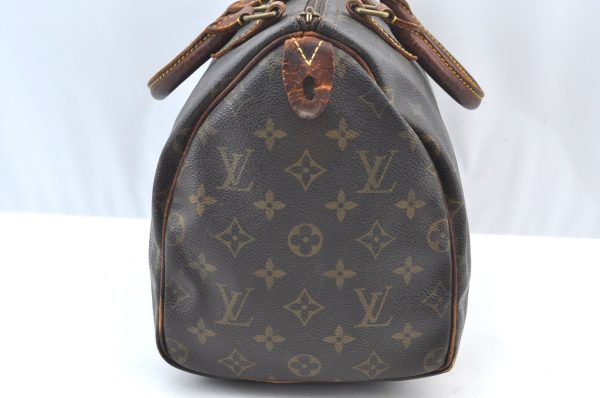 Authentic Louis Vuitton Monogram Speedy 30 Hand Boston Bag Old Model LV K8708 Fashion