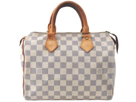 Authentic Louis Vuitton Damier Azur Speedy25 Hand Boston Bag N41534 LV 2682J Online Sale