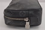 Auth Louis Vuitton Monogram Eclipse Trousse Toilette PM Clutch Bag Junk 3330J Online Sale