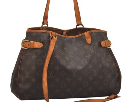 Auth Louis Vuitton Monogram Batignolles Horizontal Tote Bag M51154 LV Junk 6788J Discount