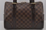 Authentic Louis Vuitton Damier Berkeley Hand Boston Bag Purse N52000 LV 6490J Online Hot Sale