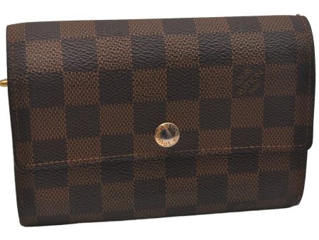 Authentic Louis Vuitton Damier Portefeuille Alexandra Wallet N63067 LV 6307J Fashion