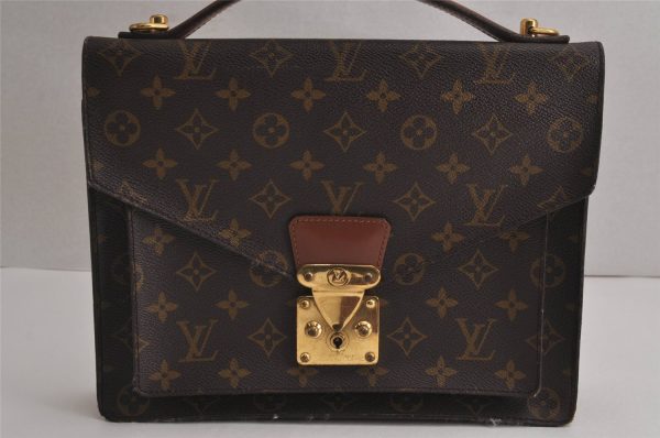 Authentic Louis Vuitton Monogram Monceau 2Way Shoulder Hand Bag M51185 LV  6763J For Sale