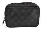 Auth Louis Vuitton Monogram Eclipse Trousse Toilette PM Clutch Bag Junk 3330J Online Sale