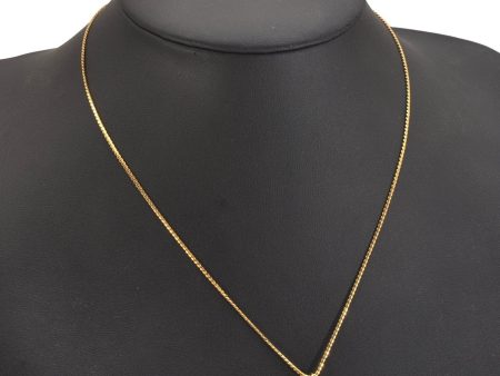 Authentic Christian Dior Gold Tone Chain Pendant Necklace CD 6717J Hot on Sale