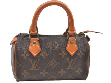 Authentic Louis Vuitton Monogram Mini Speedy Hand Bag Purse M41534 LV K9081 Online Sale