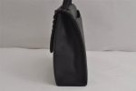 Authentic YVES SAINT LAURENT Vintage Hand Bag Purse Leather Black 7600J Online Sale