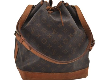 Authentic Louis Vuitton Monogram Noe Shoulder Drawstring Bag M42224 LV 6769J Sale