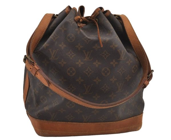 Authentic Louis Vuitton Monogram Noe Shoulder Drawstring Bag M42224 LV 6769J Sale