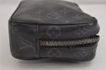 Auth Louis Vuitton Monogram Eclipse Trousse Toilette PM Clutch Bag Junk 3330J Online Sale