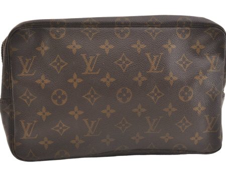 Auth Louis Vuitton Monogram Trousse Toilette 28 Clutch Bag M47522 Junk 3476J on Sale