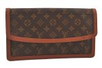 Authentic Louis Vuitton Monogram Pochette Dame GM M51810 Clutch Hand Bag 6757J Supply