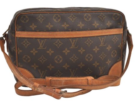 Authentic Louis Vuitton Monogram Trocadero 30 Shoulder Cross Bag M51272 LV 7611J Cheap