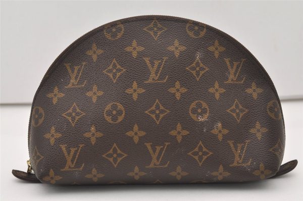 Authentic Louis Vuitton Monogram Trousse Demi Ronde 23 Pouch M47520 Junk 2404J Fashion