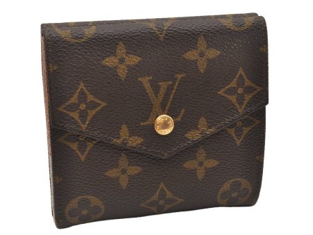 Authentic Louis Vuitton Monogram Porte Monnaie Billets Wallet M61660 Junk 0379J Hot on Sale