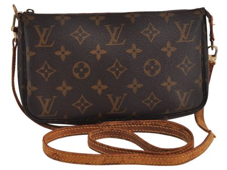 Authentic Louis Vuitton Monogram Pochette Accessoires Shoulder Pouch Junk 2952J For Discount