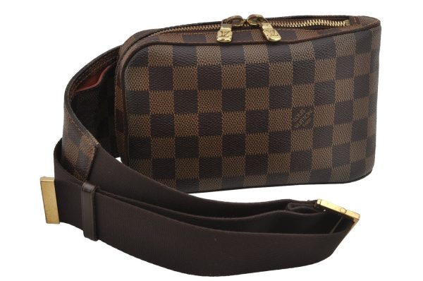 Authentic Louis Vuitton Damier Geronimos Waist Body Bag N51994 LV 4005J Online