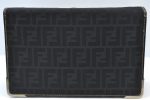 Auth FENDI Zucca 2Way Shoulder Clutch Bag Purse Canvas Leather Black Junk K8360 Sale