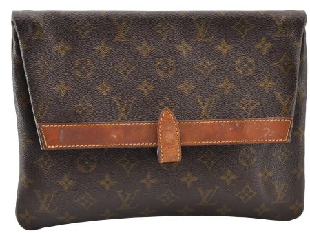 Auth Louis Vuitton Monogram Pochette Pliante Clutch Hand Bag Old Model LV 9332I Online Sale