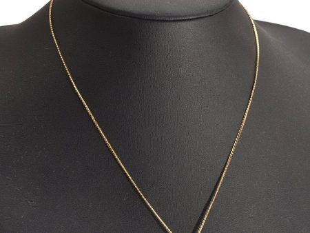 Authentic Christian Dior Gold Tone Chain Pendant Necklace CD 3757J Online now