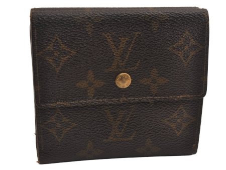 Authentic Louis Vuitton Monogram M61652 Porte Monnaie Billet Carte Credit 3837J For Sale