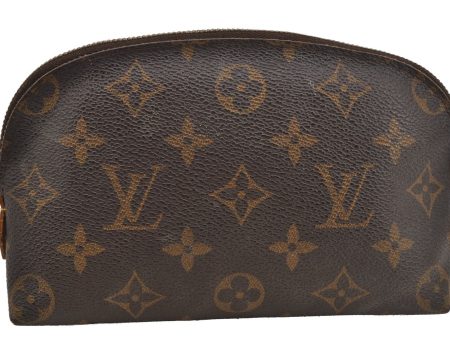 Authentic Louis Vuitton Monogram Pochette Cosmetic Pouch M47515 LV Junk 3793J on Sale