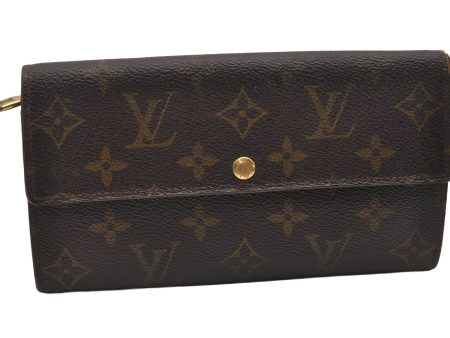 Authentic Louis Vuitton Monogram Pochette Porte Monnaie Credit Wallet Junk 2825J Online Sale