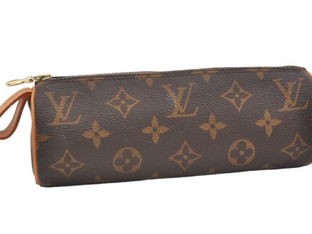 Authentic Louis Vuitton Monogram Trousse Ronde Pen Case Pouch M47630 Junk 3646J Discount